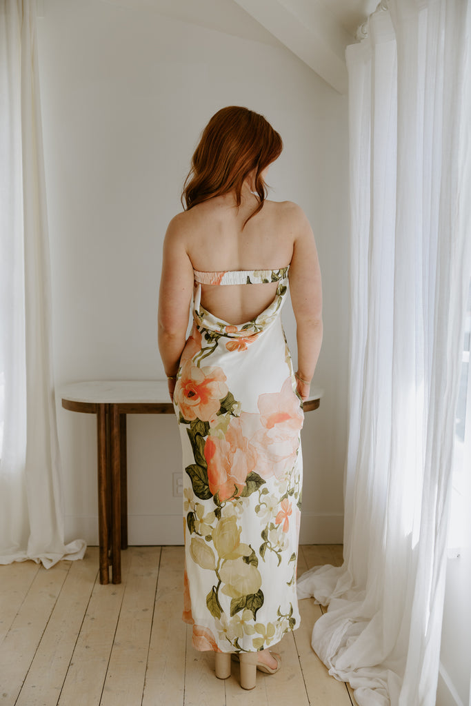 Tube Maxi with Cowl Back - Pink