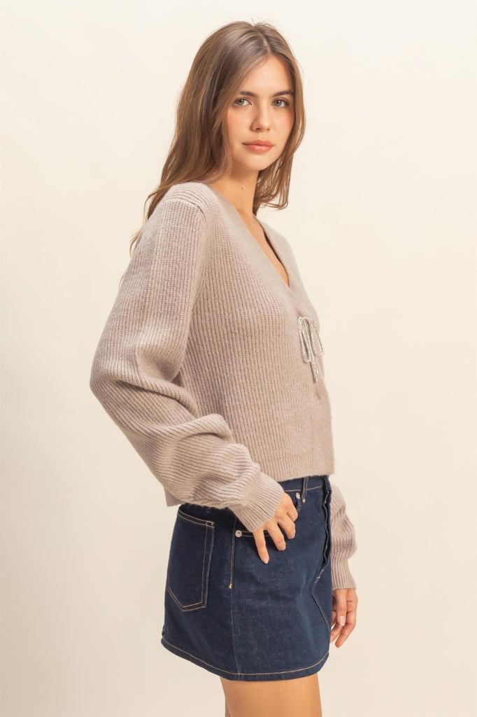 The Holiday Cardigan - Mocha