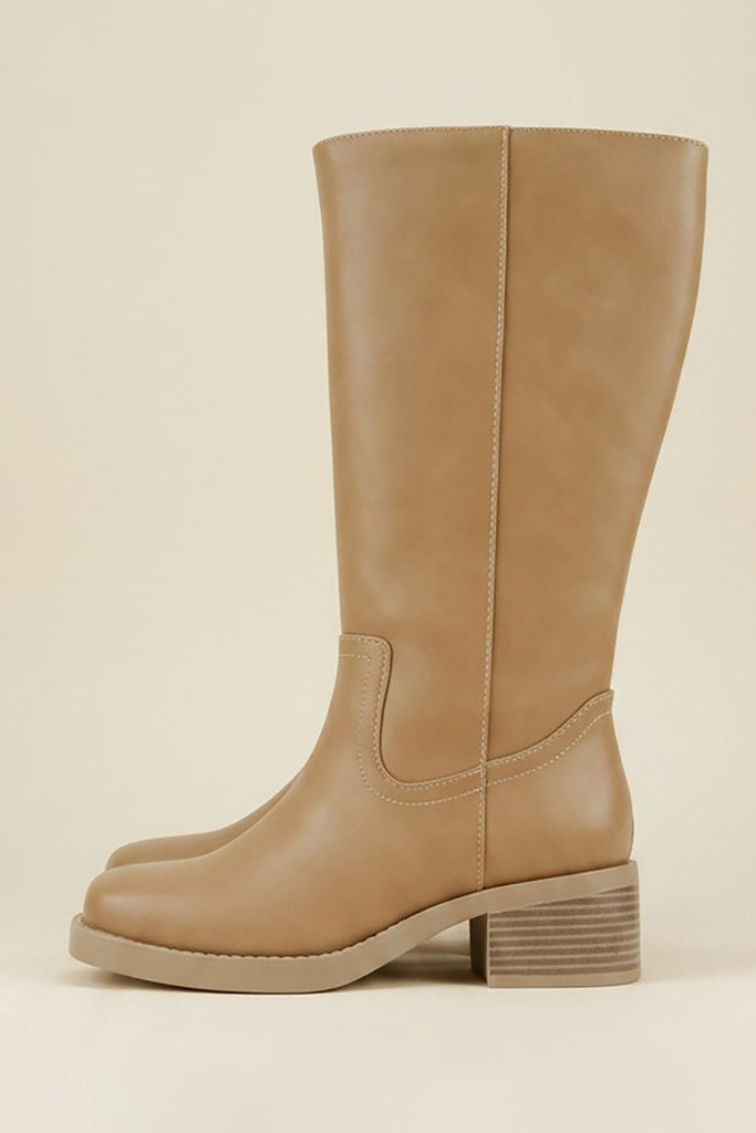 Square Toe Classic Boot - Tan