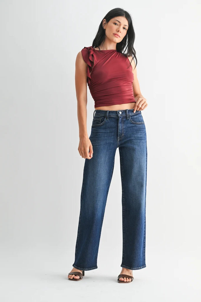 Loose Straight with Regular Hem - Dark