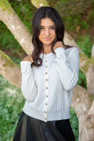 Button Up Knit Vest - Navy