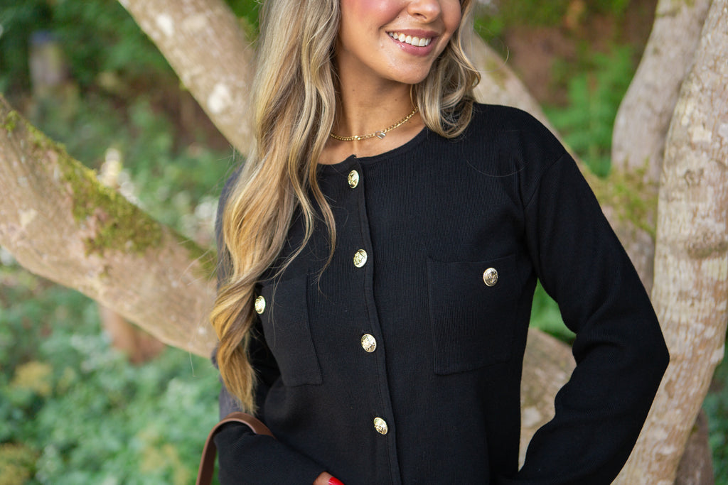 Knit Jacket - Black