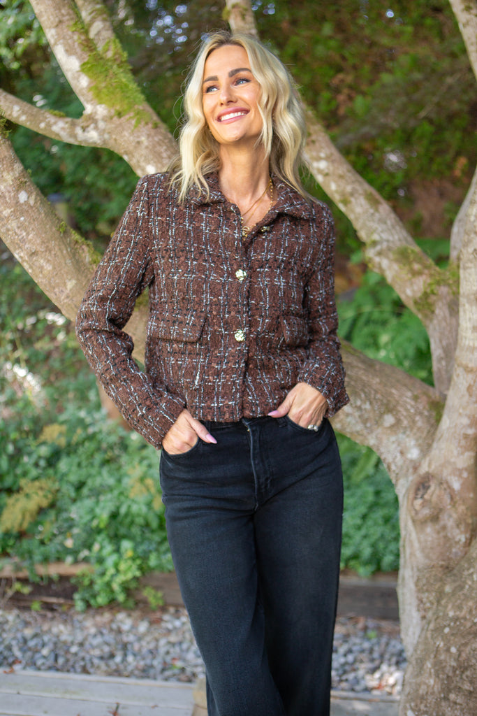 Tweed Jacket - Brown