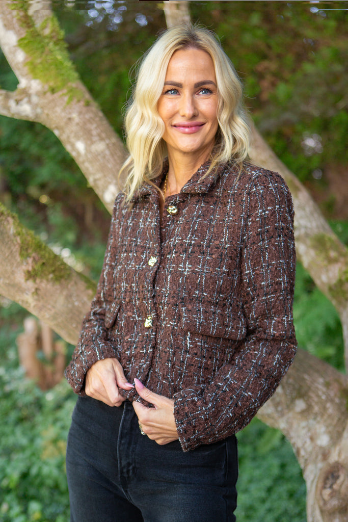 Tweed Jacket - Brown