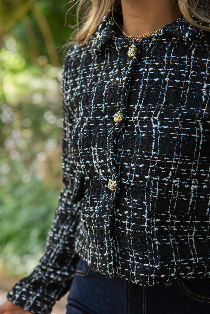 Tweed Jacket - Black