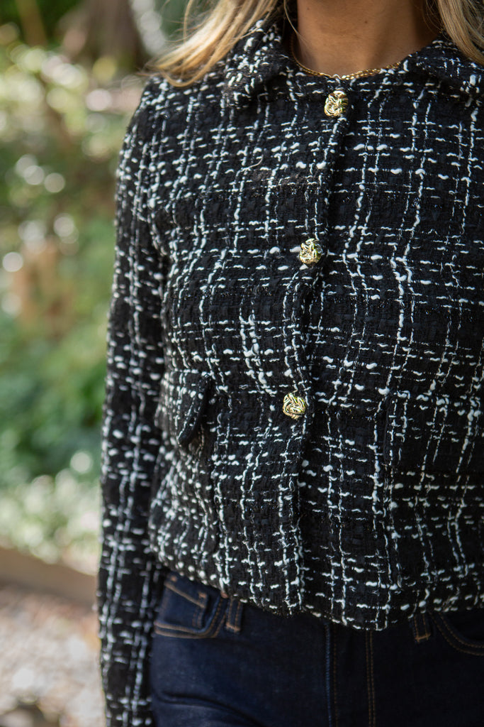 Tweed Jacket - Black