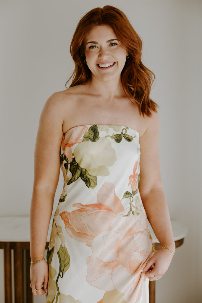 Tube Maxi with Cowl Back - Pink