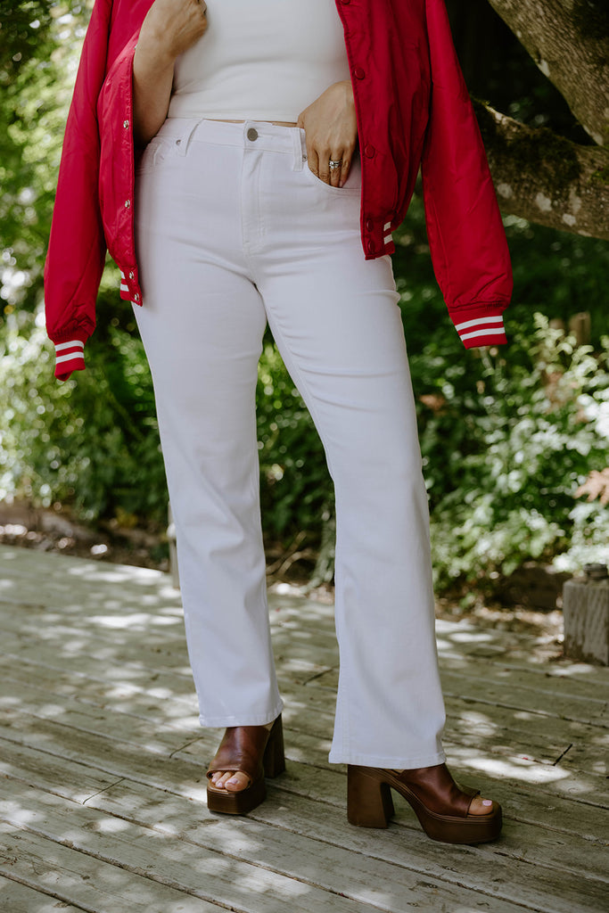 Straight Leg Denim - White
