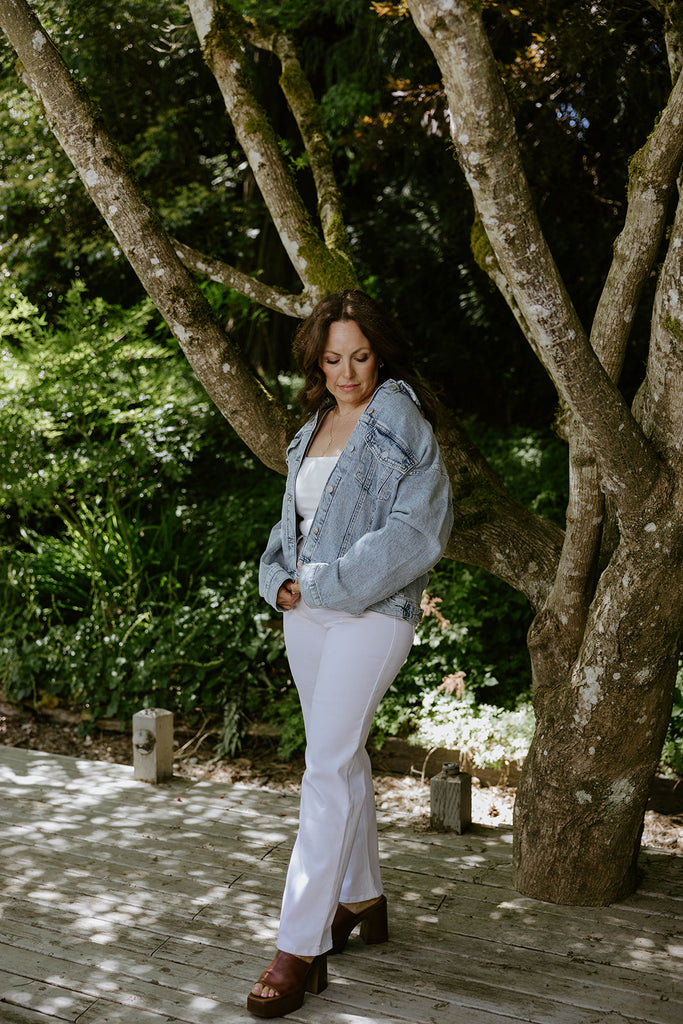 Oversized Washed Denim Jacket