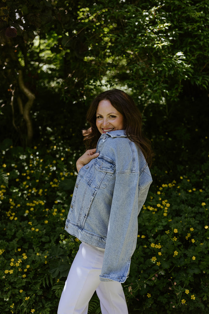 Oversized Washed Denim Jacket