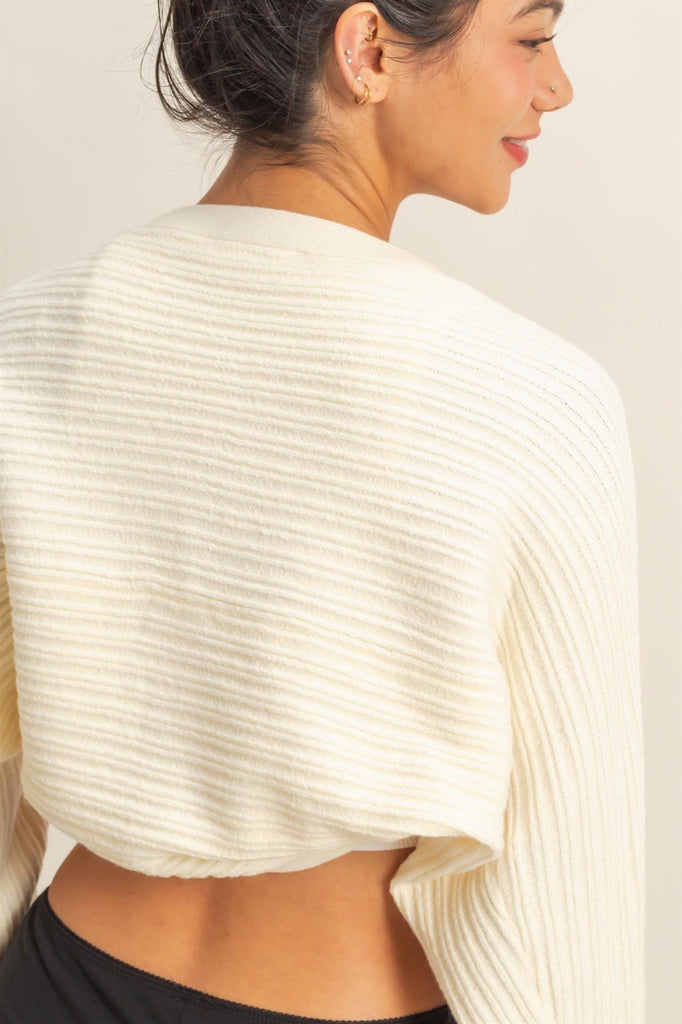 The Cropped Ballet Shrug - Cream