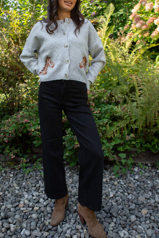 Button Up Knit Vest - Navy