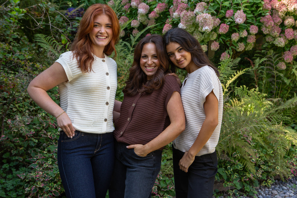 Cap Sleeve Knit Vest - Cream