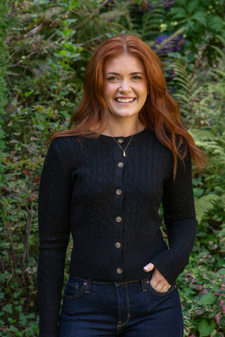 Button Up Knit Vest - Navy