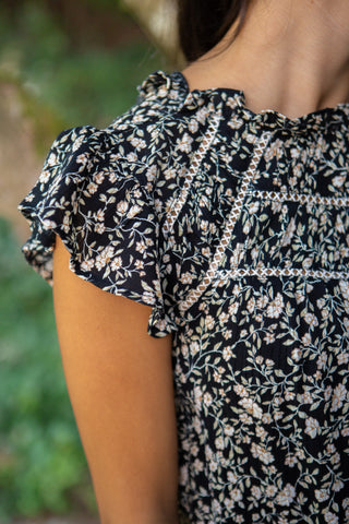 Button Up Blouse With Pocket - Cream