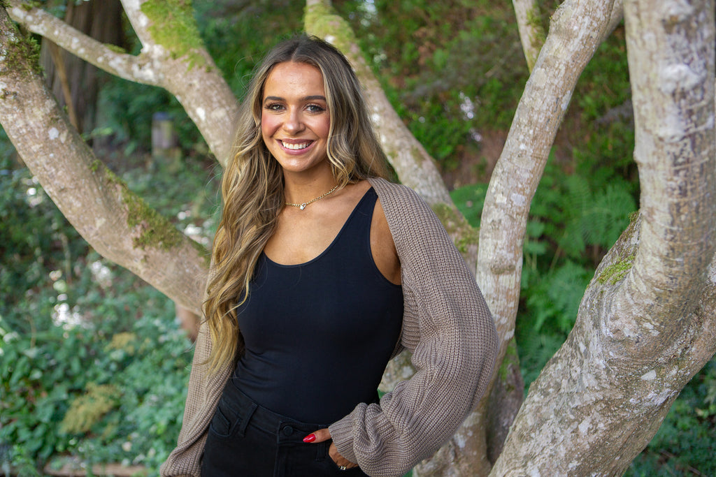 Knit Shrug - Truffle