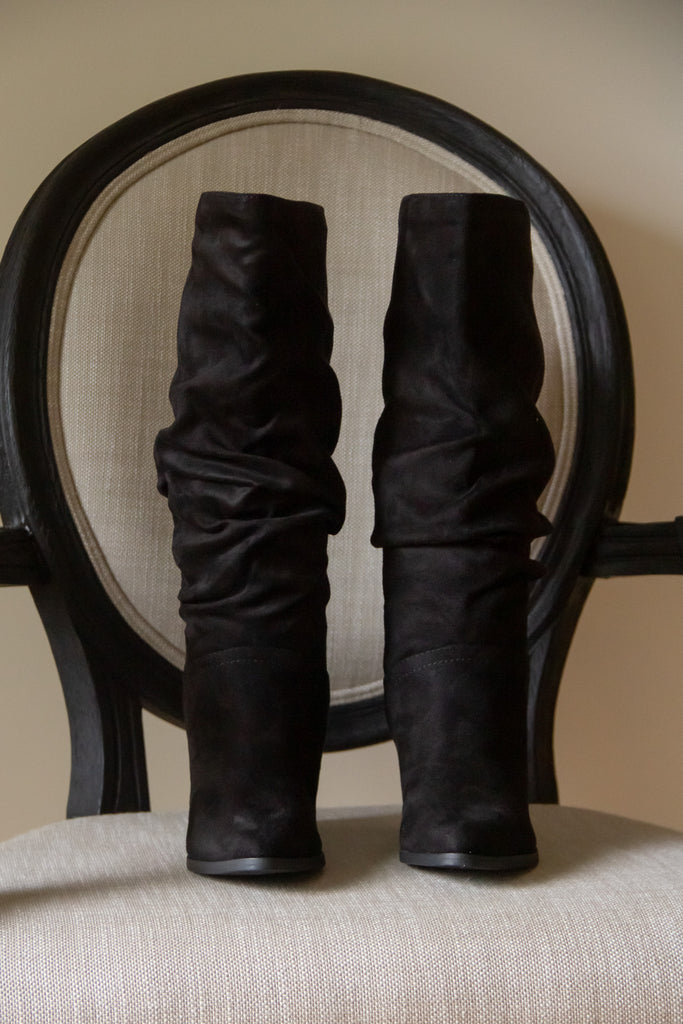 The Fall Slouch Boot - Black