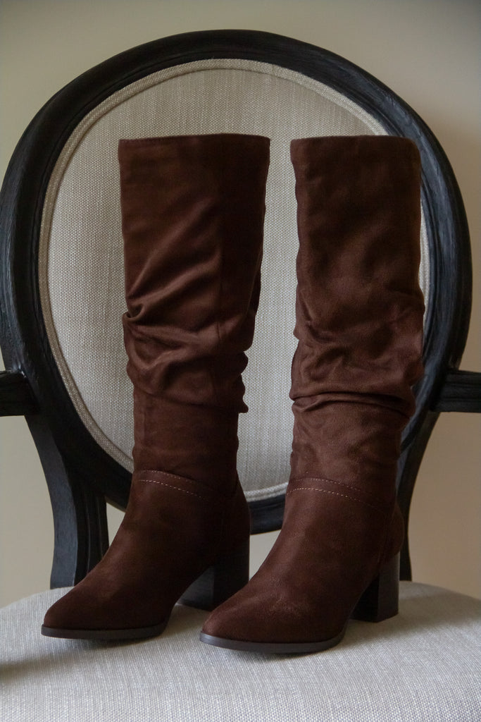 The Fall Slouch Boot - Brown
