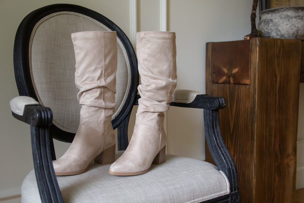 The Fall Slouch Boot - Clay