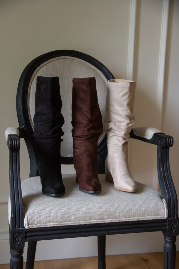 The Fall Slouch Boot - Clay