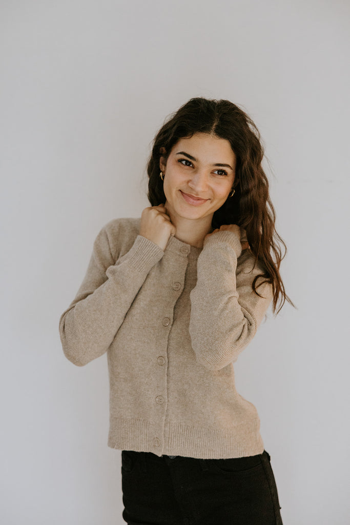 Lightweight Spring Cardigan - Khaki