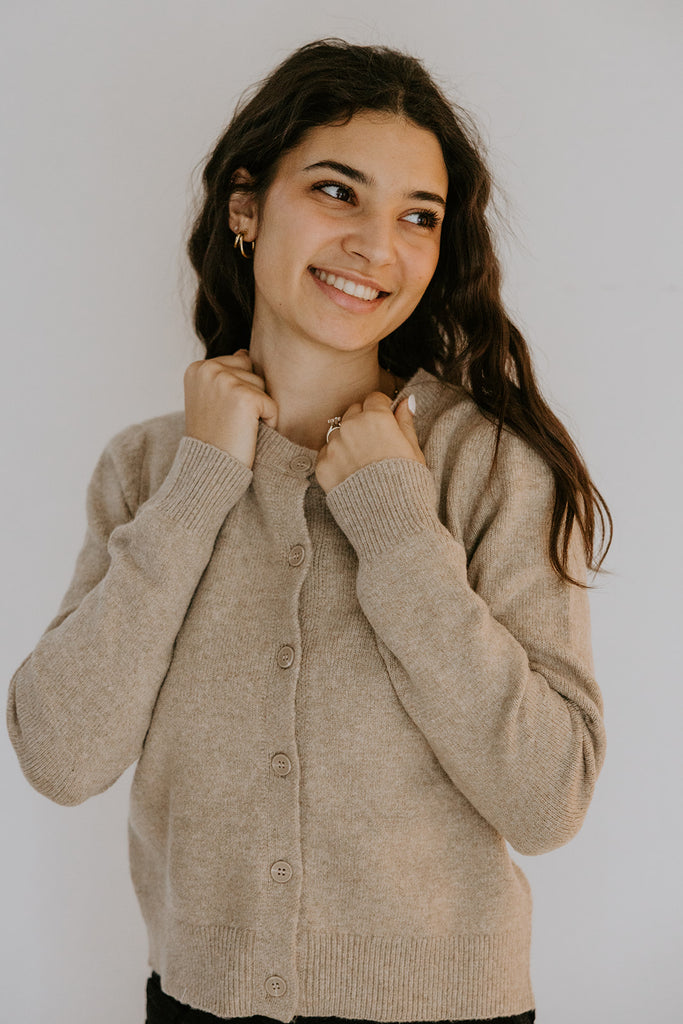 Lightweight Spring Cardigan - Khaki