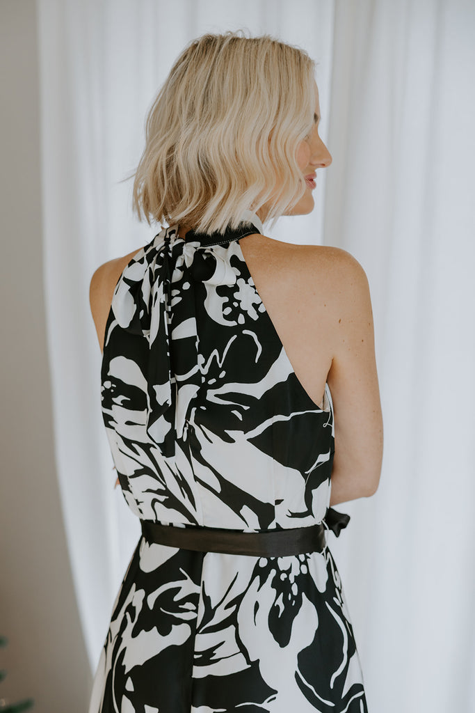 Mock Neck Sleeveless Maxi