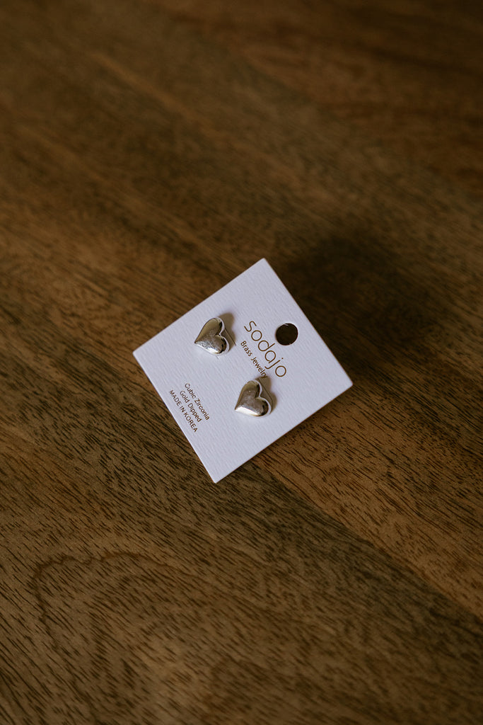 Heart Earring - Silver