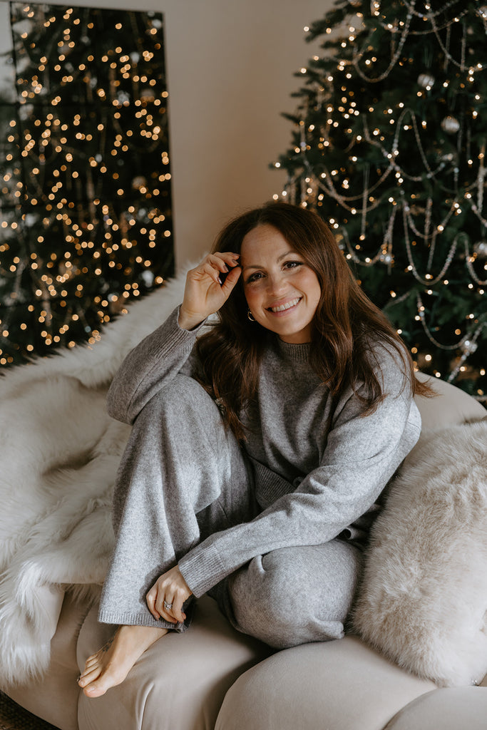 Loose Fit Sweater and Top Set – Charcoal