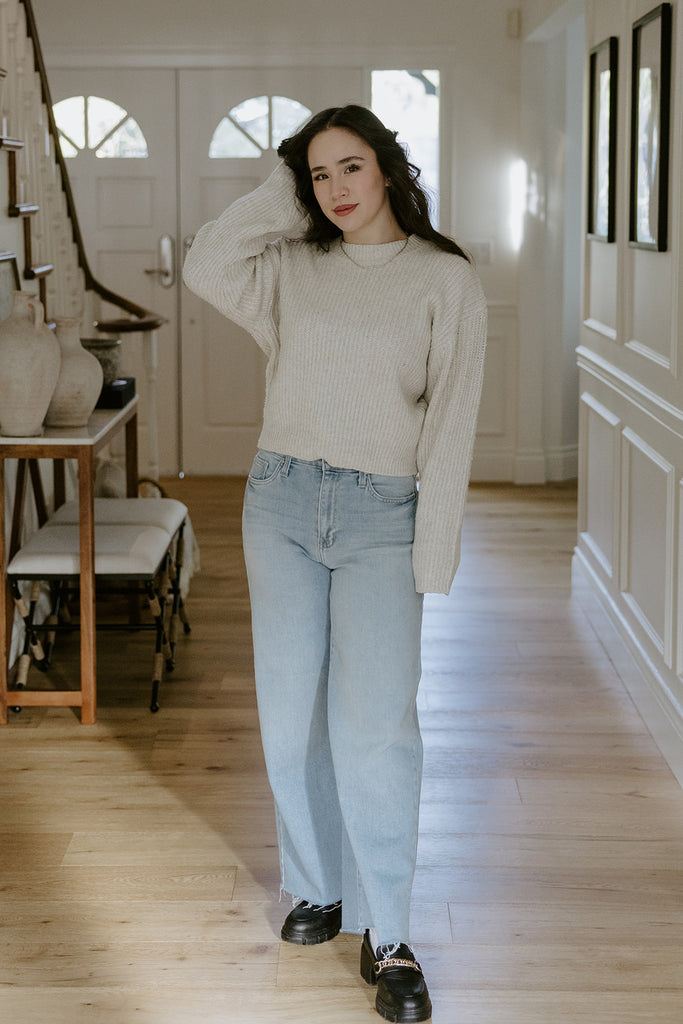 Classic Knit Sweater - Alpaca