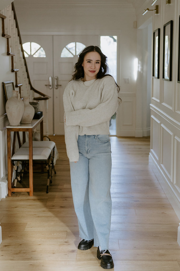 Classic Knit Sweater - Alpaca