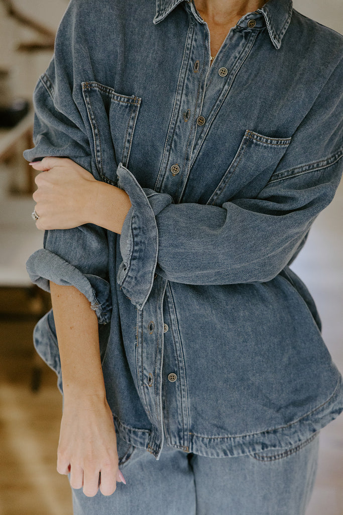 Chambray Button Up Shirt