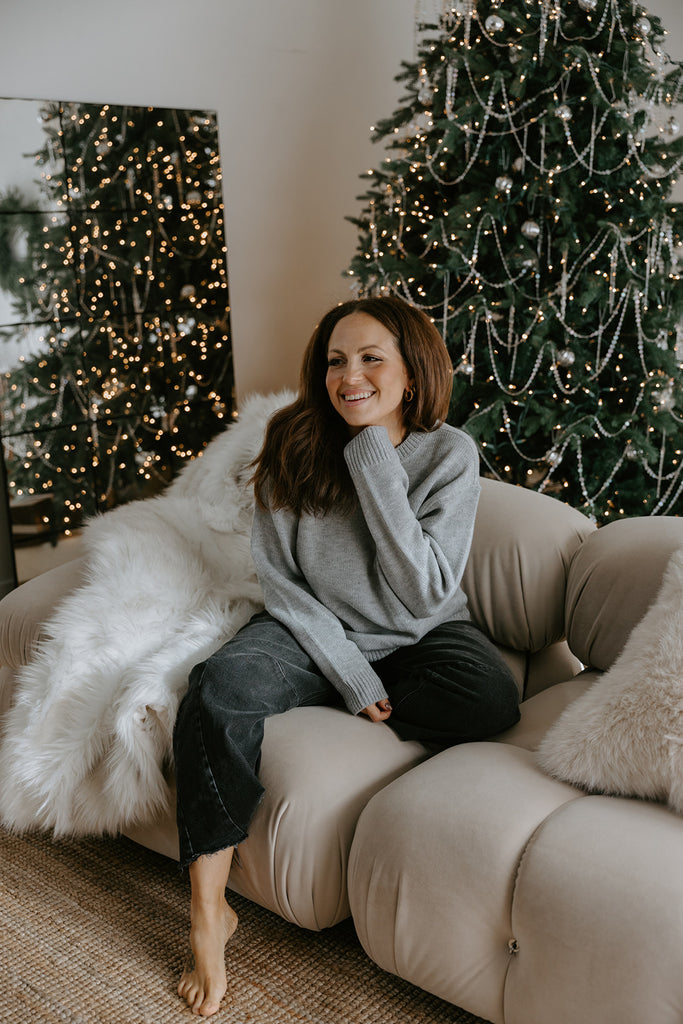 The Most Perfect Classic Sweater - Grey