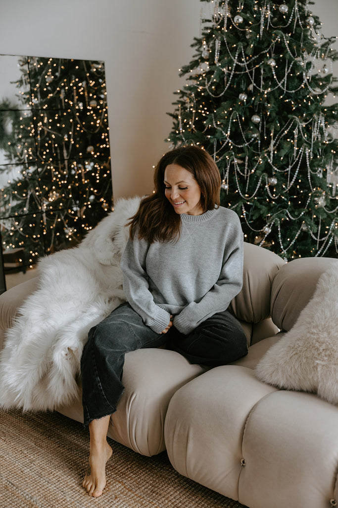 The Most Perfect Classic Sweater - Grey