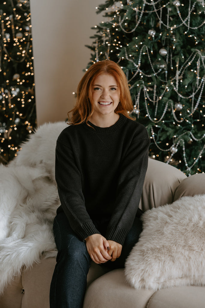 The Most Perfect Classic Sweater - Black