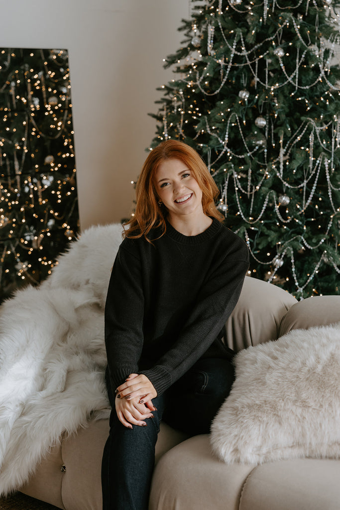 The Most Perfect Classic Sweater - Black