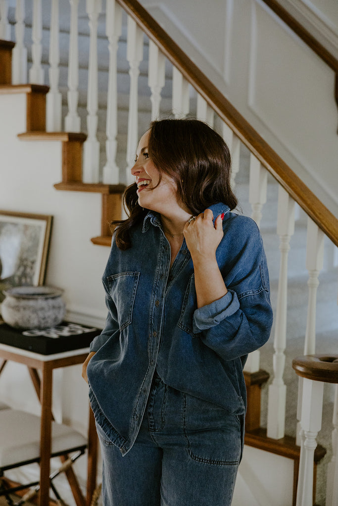 Chambray Button Up Shirt