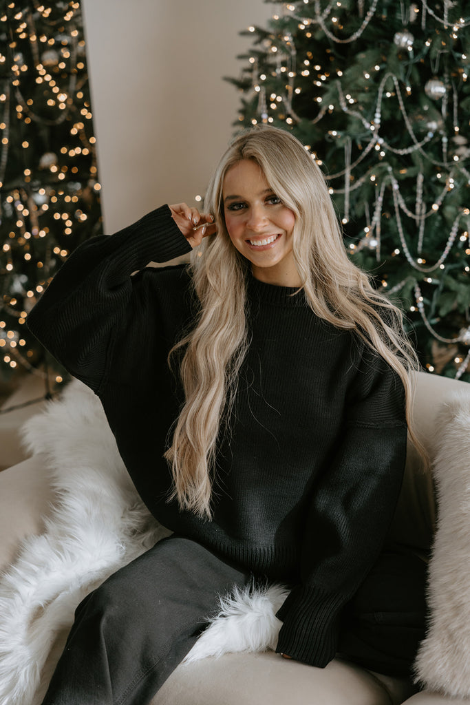 Super Soft Crewneck and Lounge Pant Set - Black