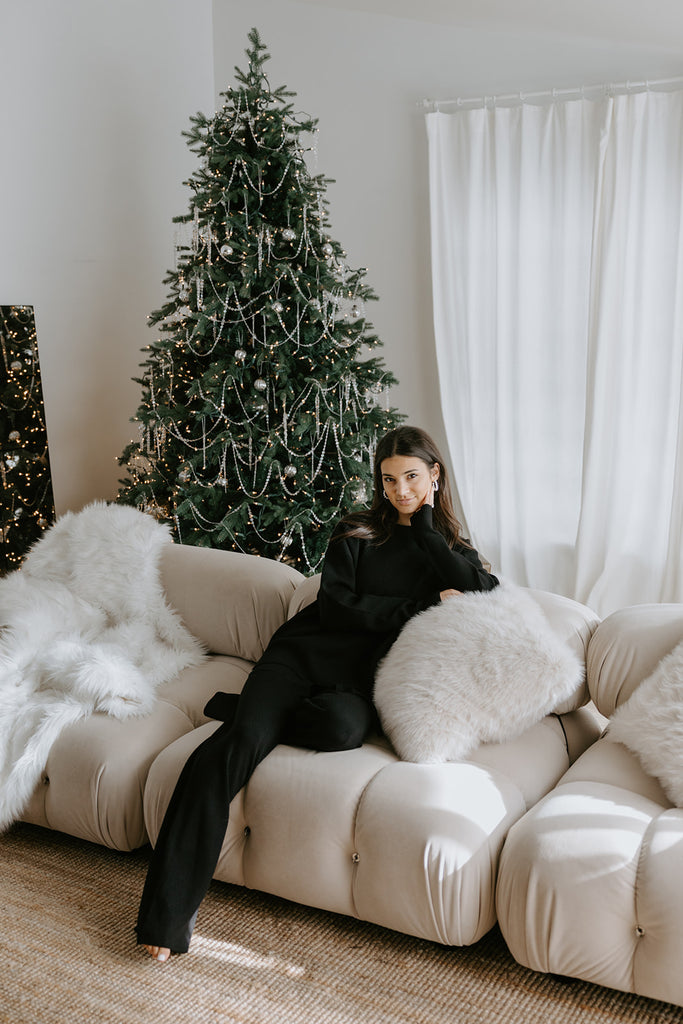 Super Soft Crewneck and Lounge Pant Set - Black