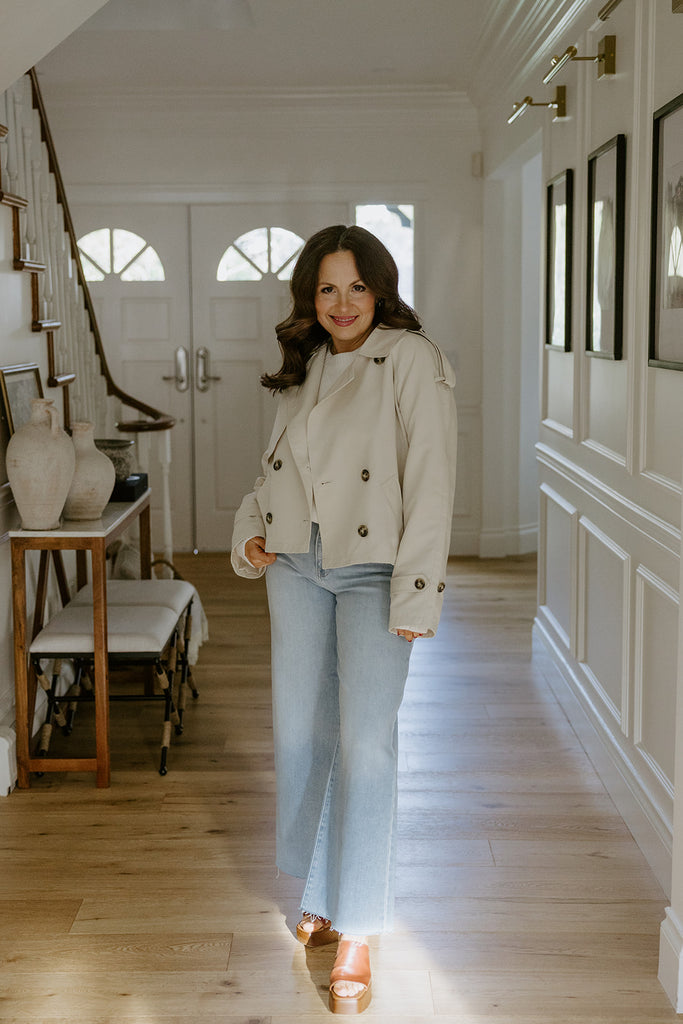 Short Trench Coat - Oatmeal