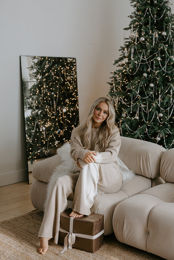 Super Soft Crewneck and Lounge Pant Set - Taupe