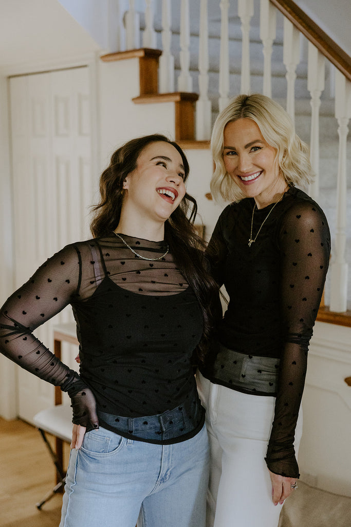 Sheer Heart Shirt - Black