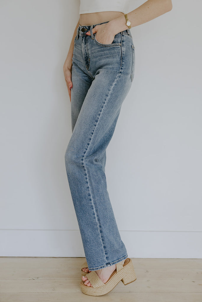 Longer Length Straight Denim - Medium