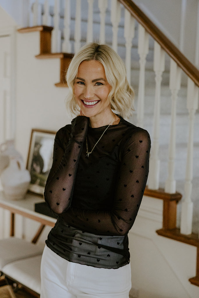 Sheer Heart Shirt - Black