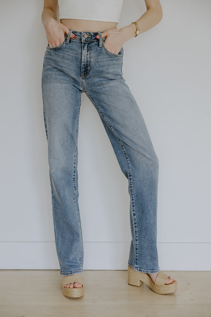 Longer Length Straight Denim - Medium