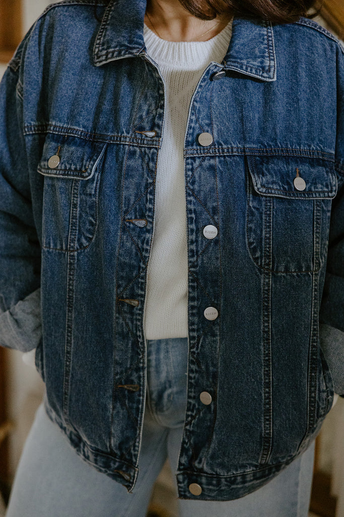 The Perfect Denim Jacket - Dark