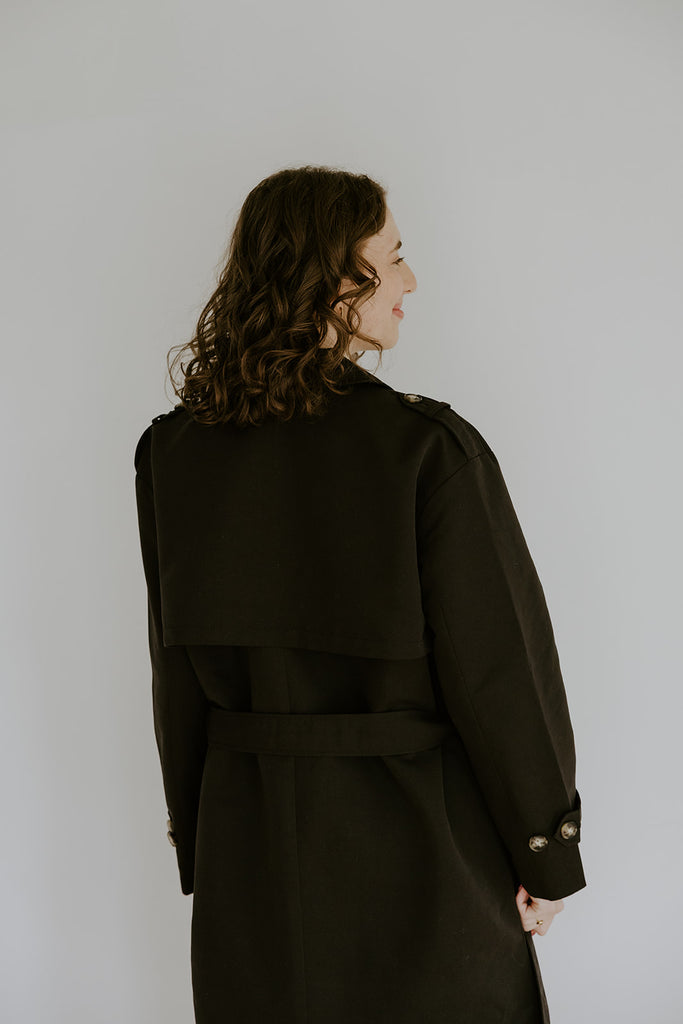 Long Trench Chloe - Black