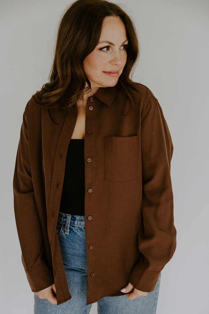 Classic Button Up - Cocoa