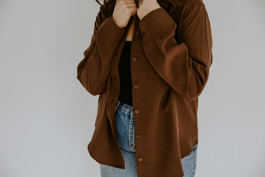 Classic Button Up - Cocoa