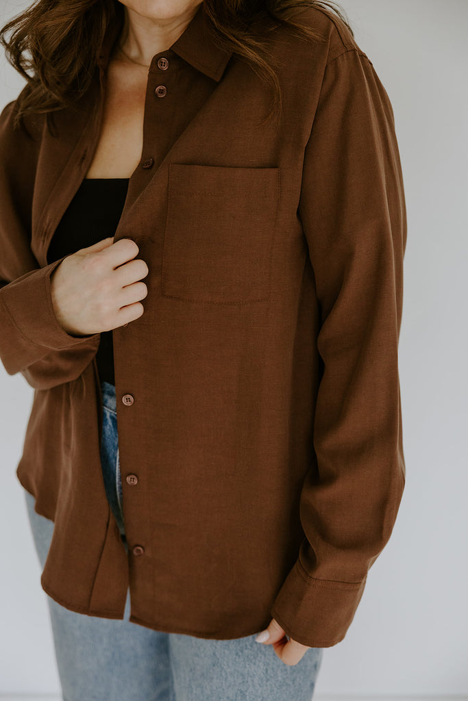 Classic Button Up - Cocoa